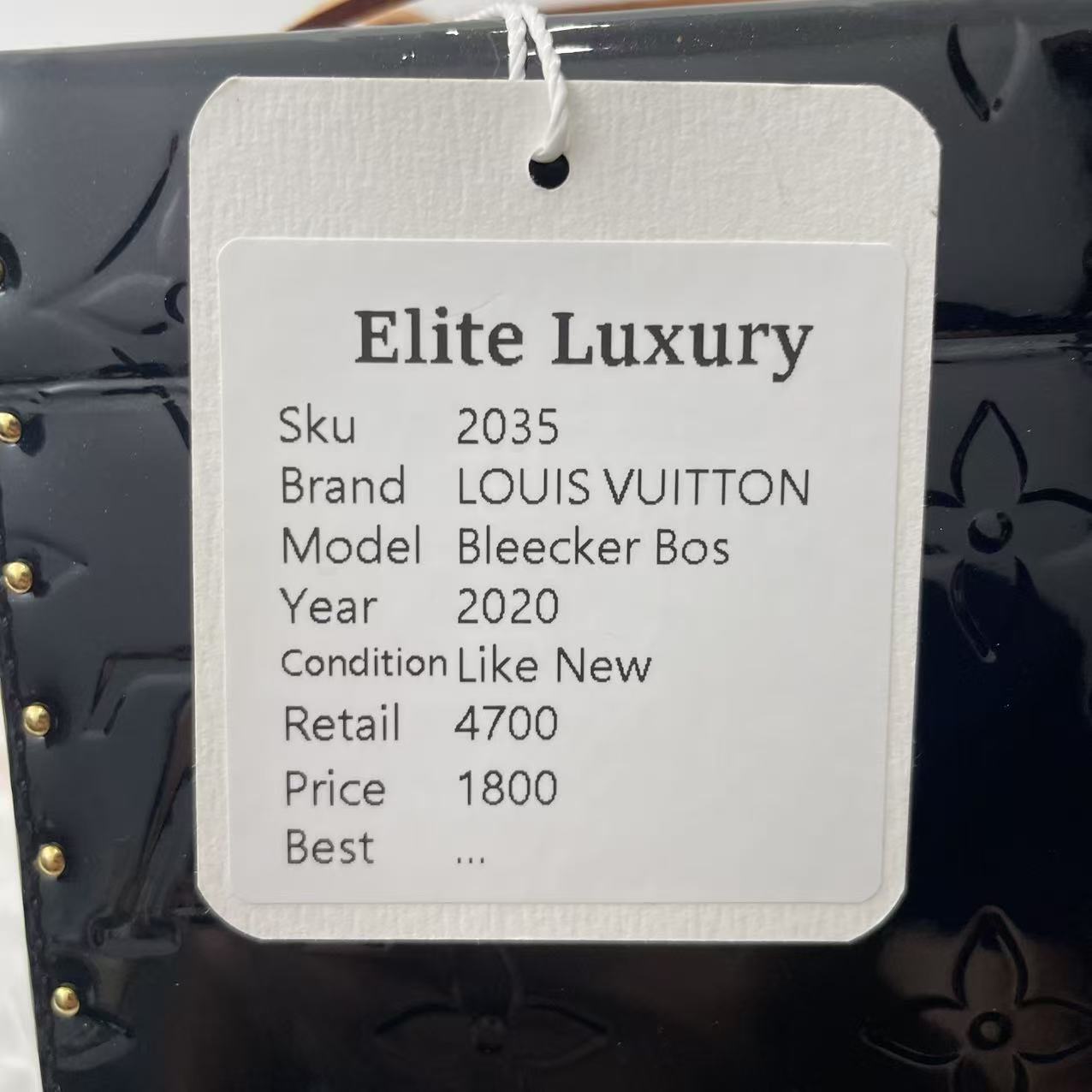 (Preowned) LOUIS VUITTON Bleecker Bos