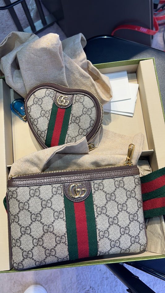 (Preowned) GUCCI Ophidia Ebony/Brown