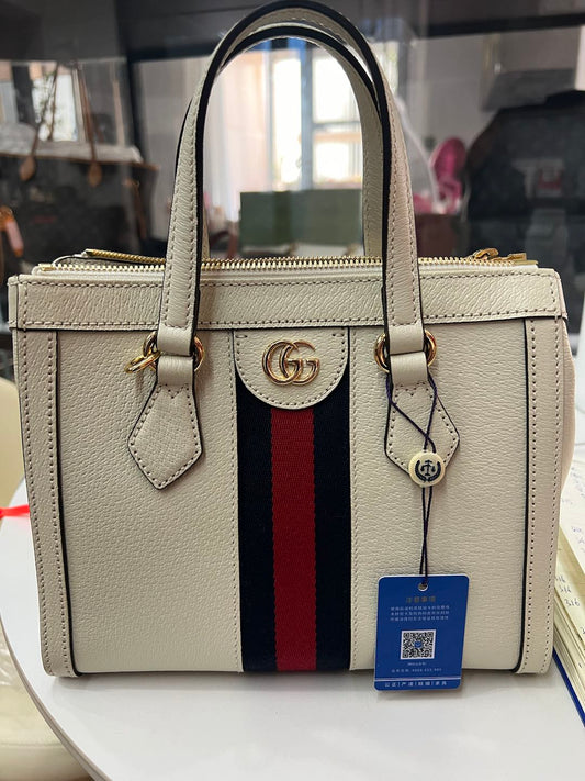 (Preowned) GUCCI Ophidia White Versatile classic recommendation