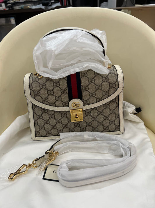 (Preowned) GUCCI Ophidia PM Ebony/White # Retro Classic Recommendation#